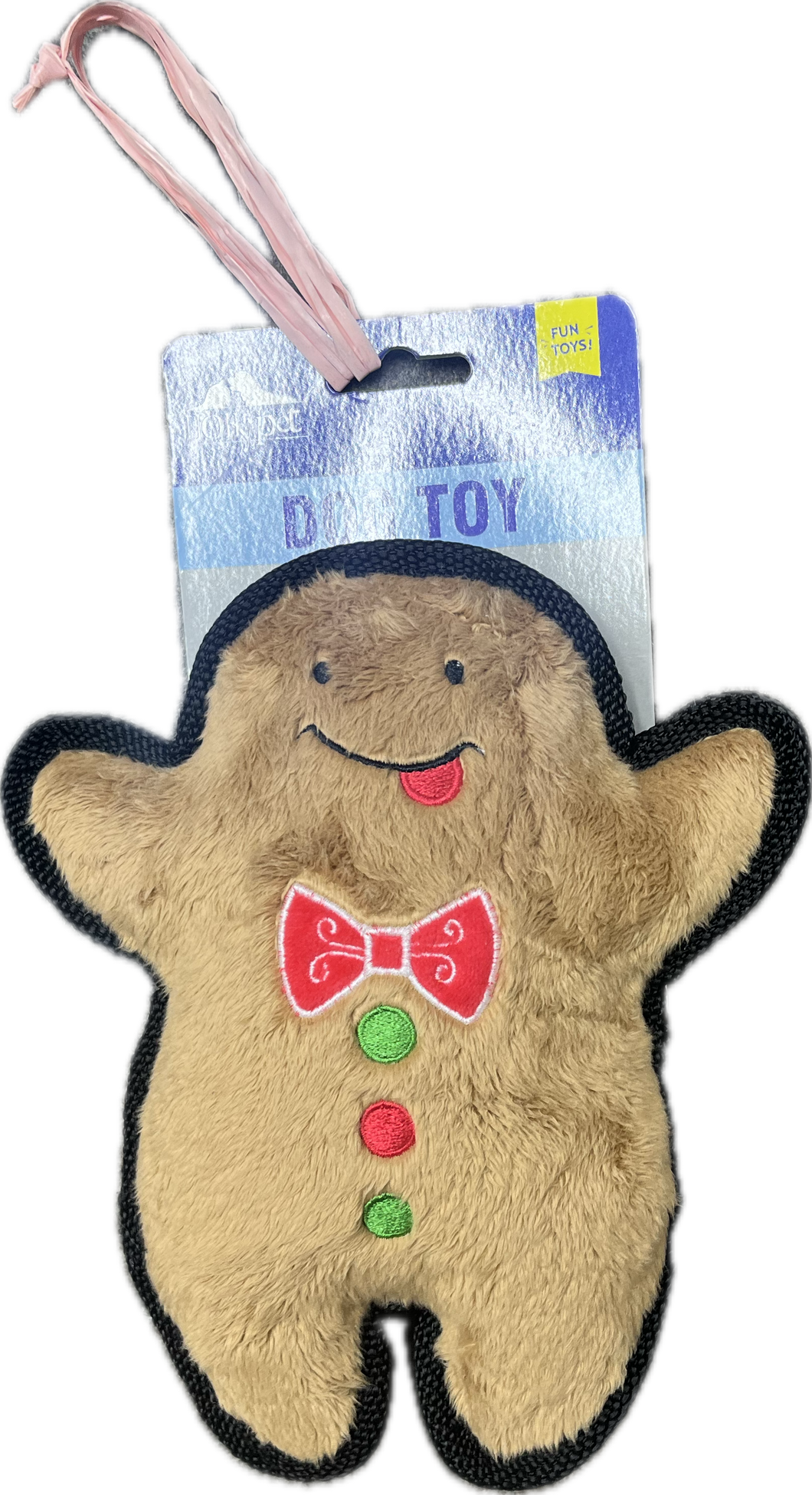 Gioco Natalizio per Cani - Biscotto Pan di Zenzero in Peluche