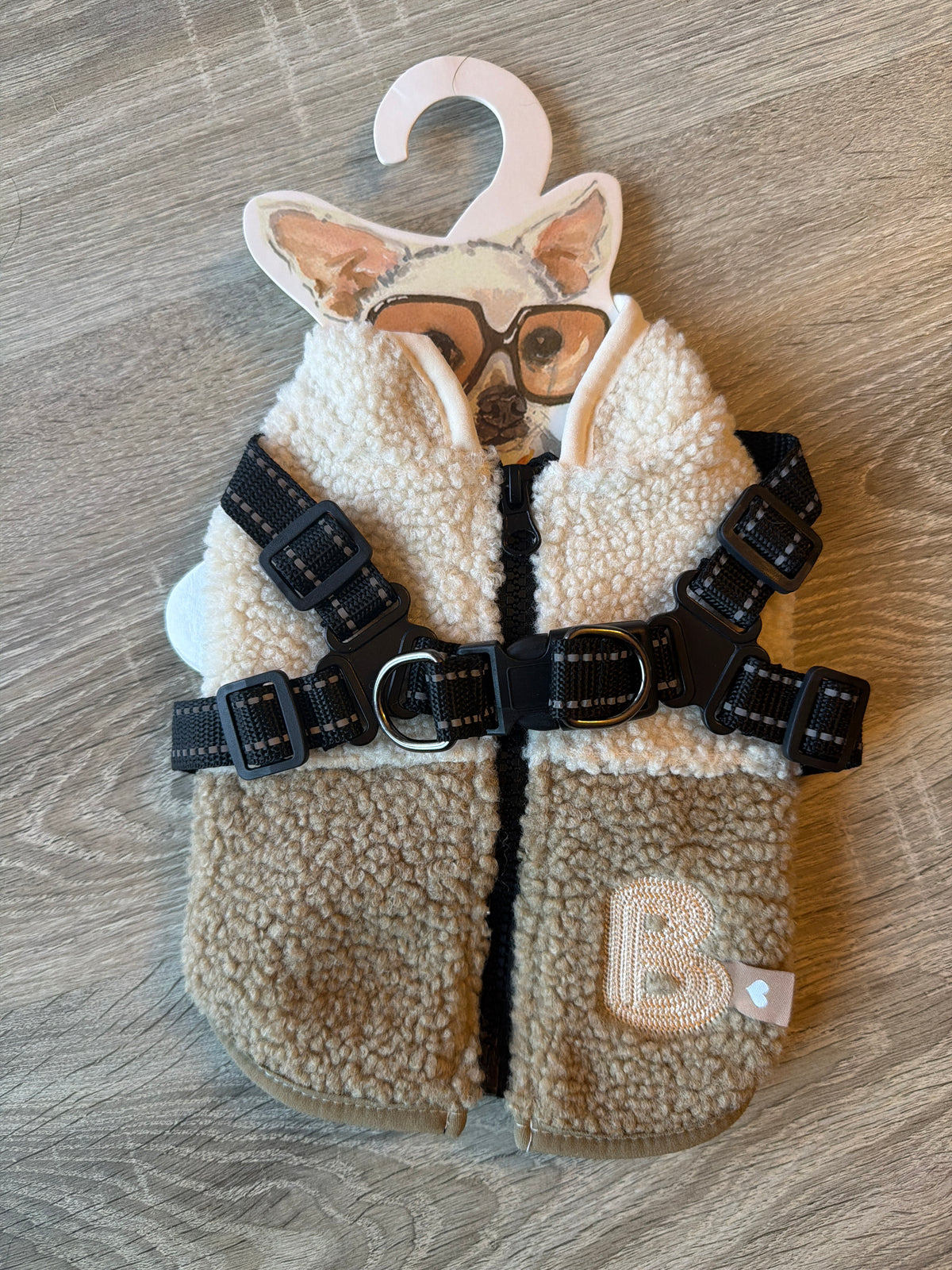 Gilet Teddy B. per Cani con Pettorina Integrata – XS 25 cm