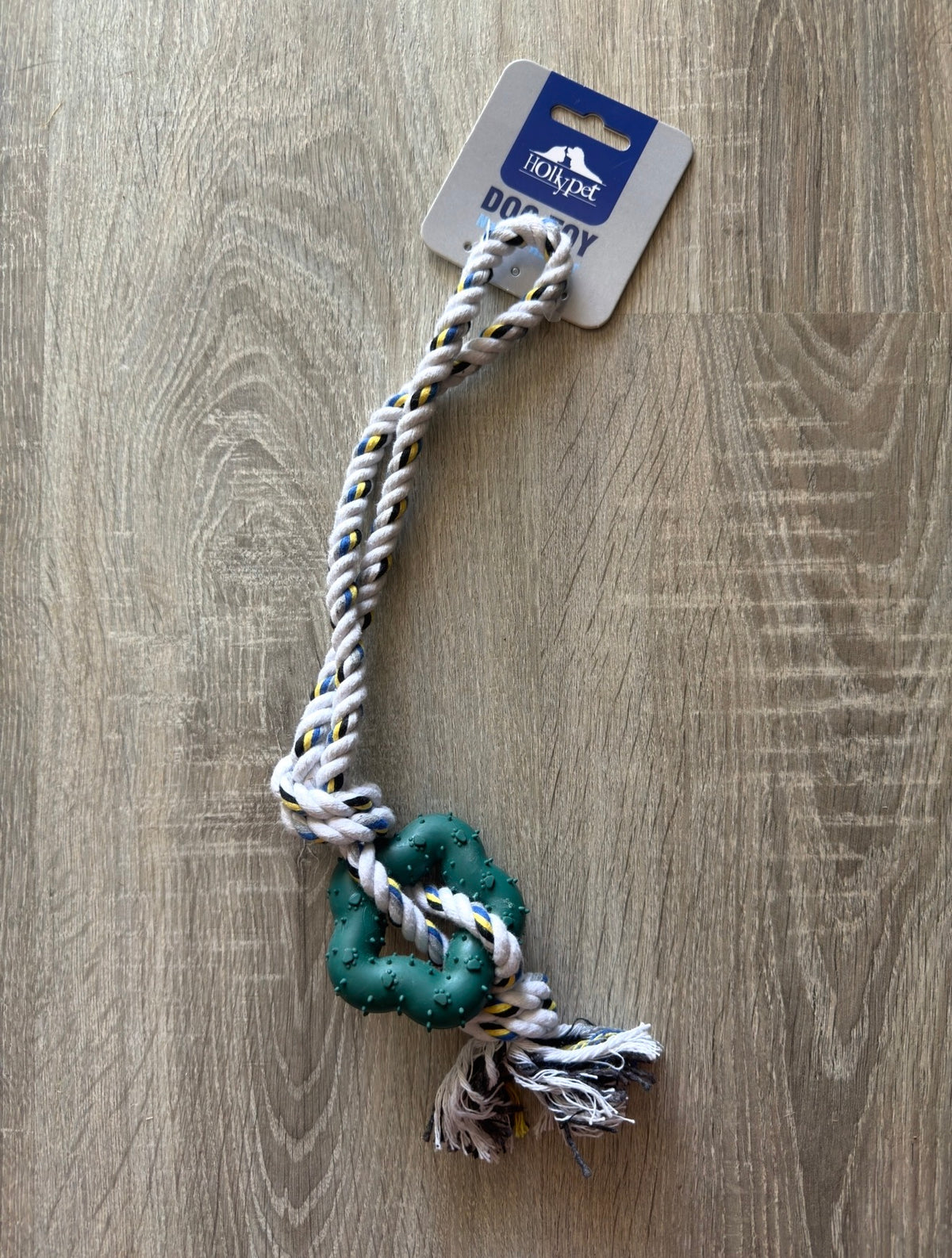 Corda Intrecciata con Anello Verde