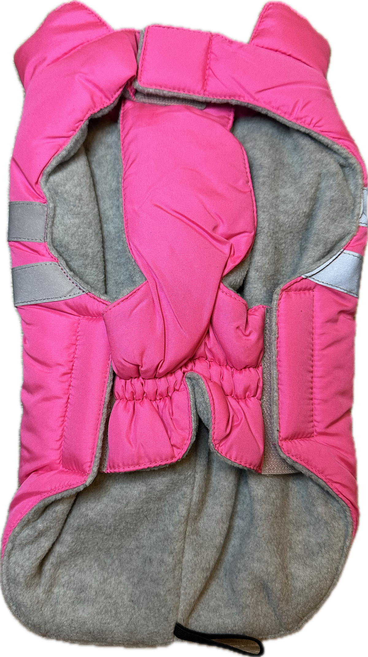 Giacca Rosa imbottita con riflettenti per animali - Taglia 28 cm
