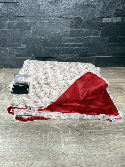 Plaid Morbidissimo Artigianale Made in Italy – Rosso & Bouclé