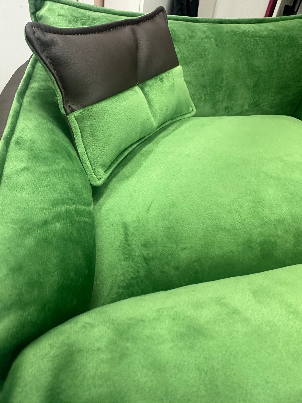 Cuccia Comfort Lux in Ecopelle con Cuscino Sfoderabile - Made in Italy