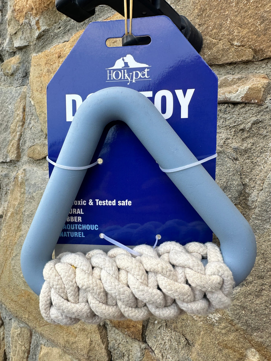 Triangolo con Nodo in Gomma: Il Gioco Perfetto per Masticare e Tirare