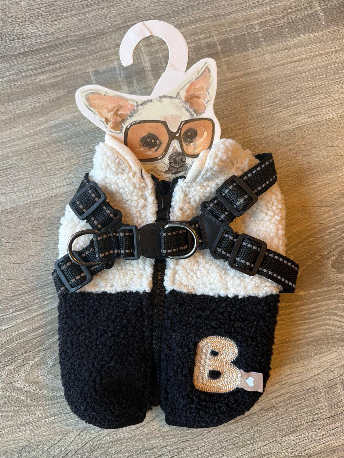 Gilet Teddy B. per Cani con Pettorina Integrata – XS 25 cm