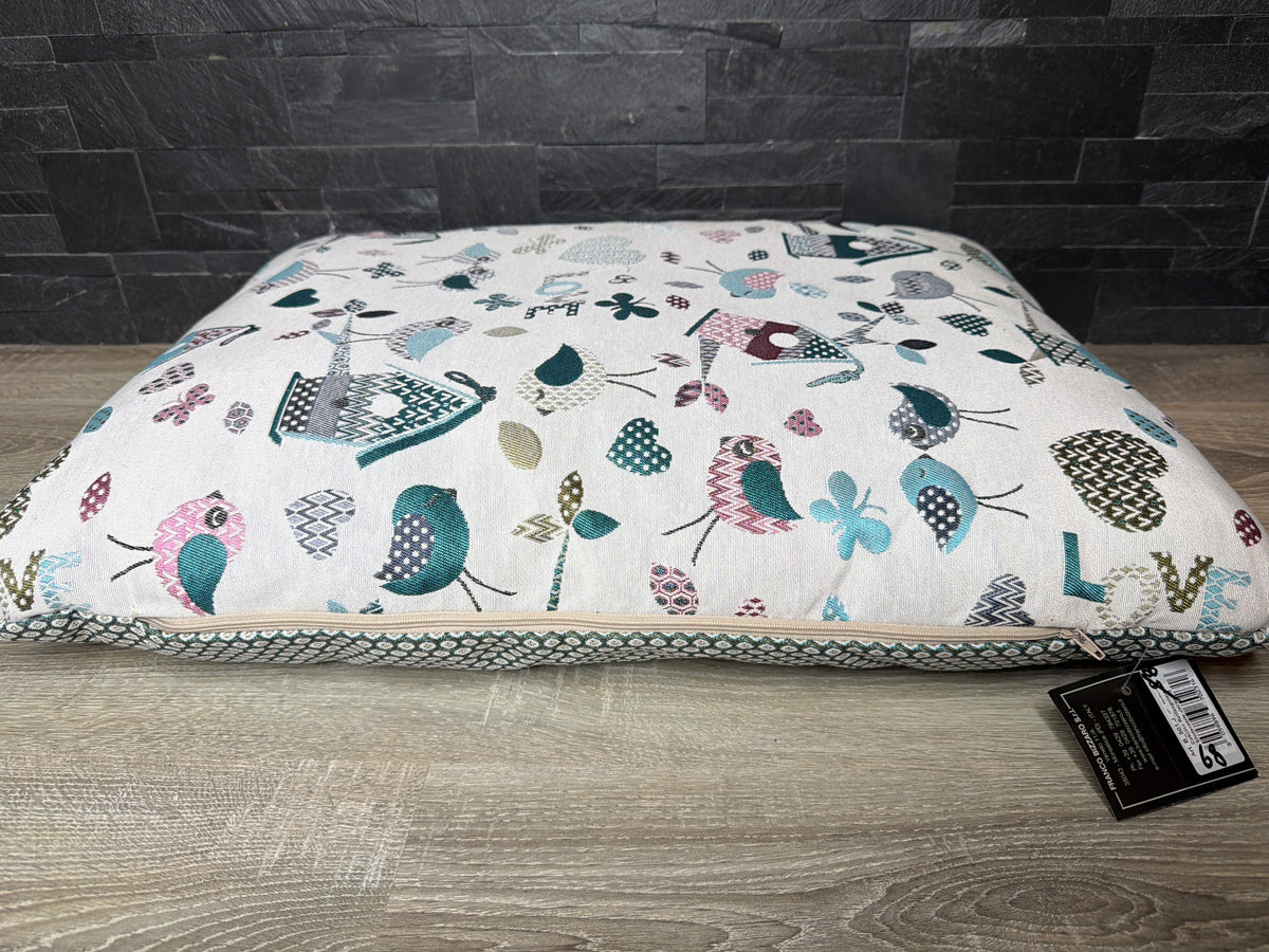 Cuscino Luxury Fantasia Uccellini – Made in Italy