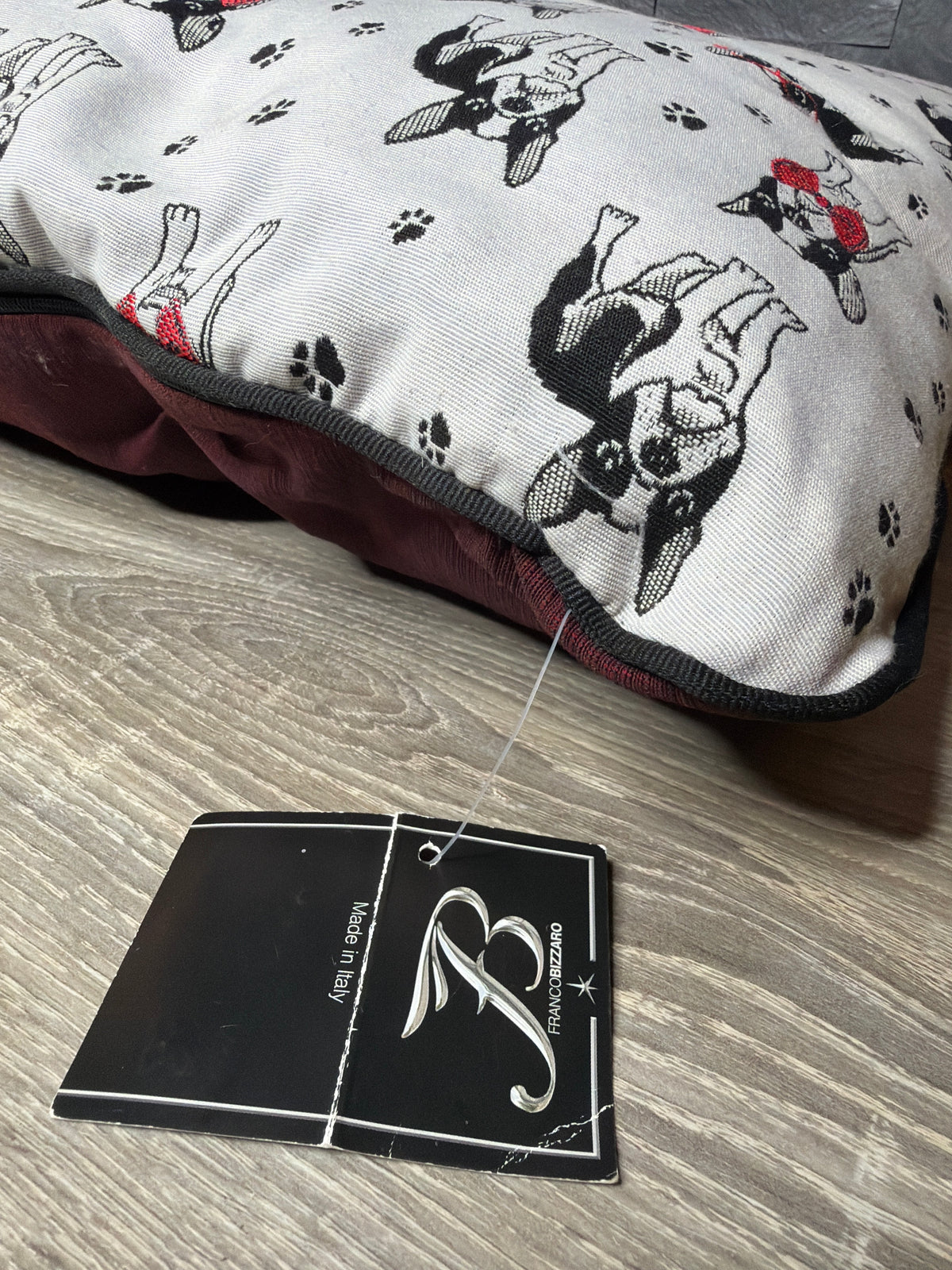 Cuscino Luxury Fantasia Bulldog Francese – Made in Italy