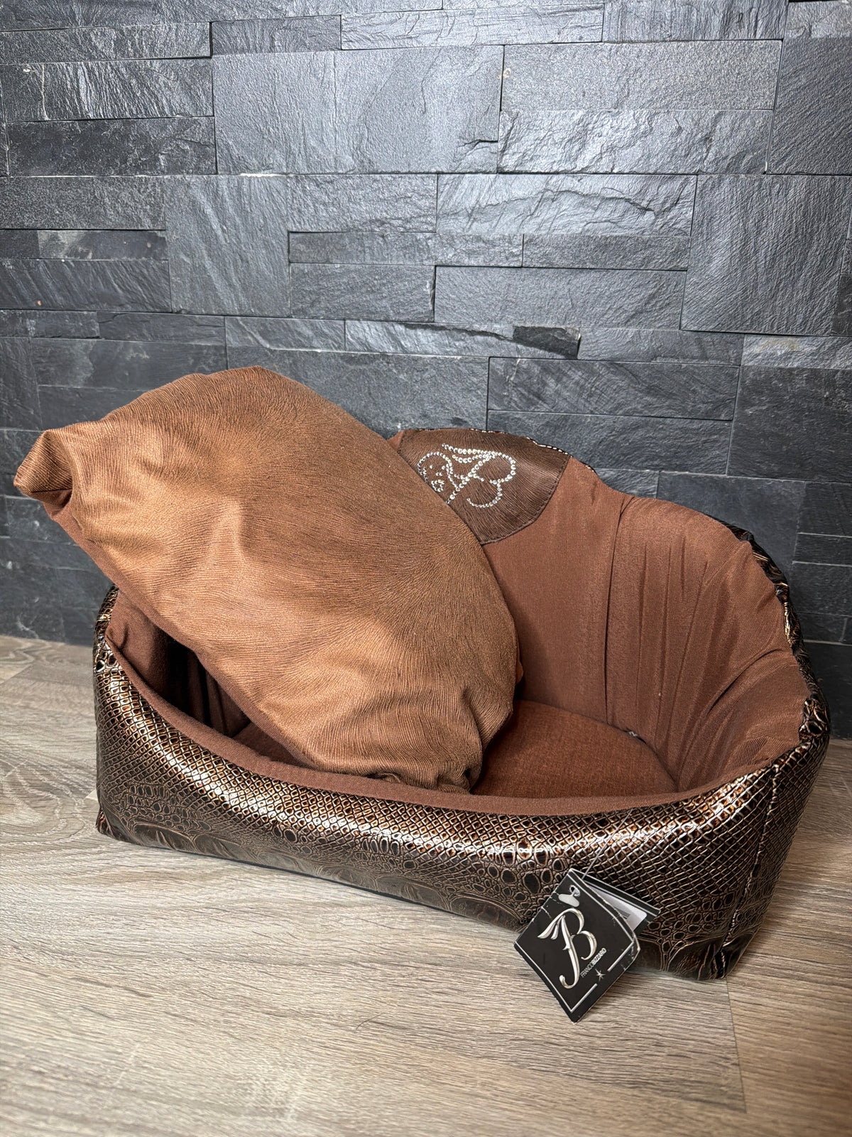 Cuccia Luxury Marrone con Cuscino Imbottito – Made in Italy