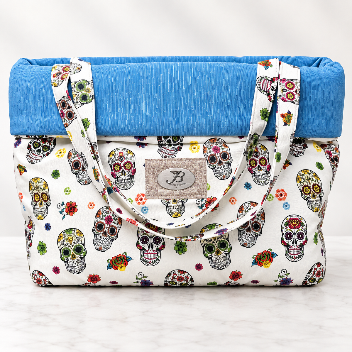 Trasportino Cuccia Luxury Skull con Manici – Made in Italy