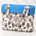 Carica l'immagine nel visualizzatore della galleria, Trasportino Cuccia Luxury Skull con Manici – Made in Italy
