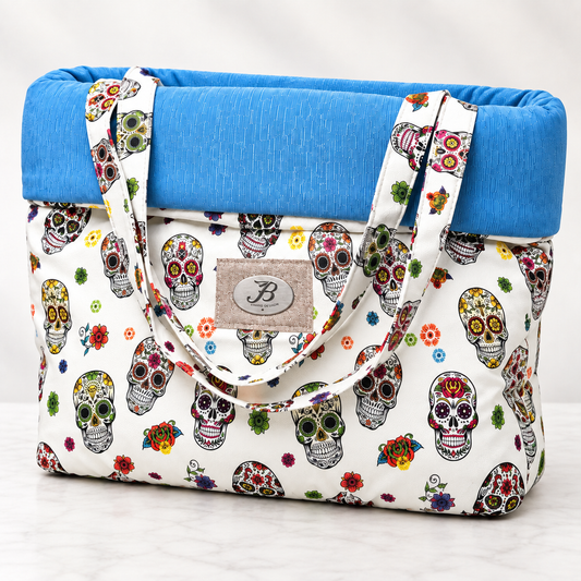 Trasportino Cuccia Luxury Skull con Manici – Made in Italy
