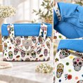 Carica l'immagine nel visualizzatore della galleria, Trasportino Cuccia Luxury Skull con Manici – Made in Italy
