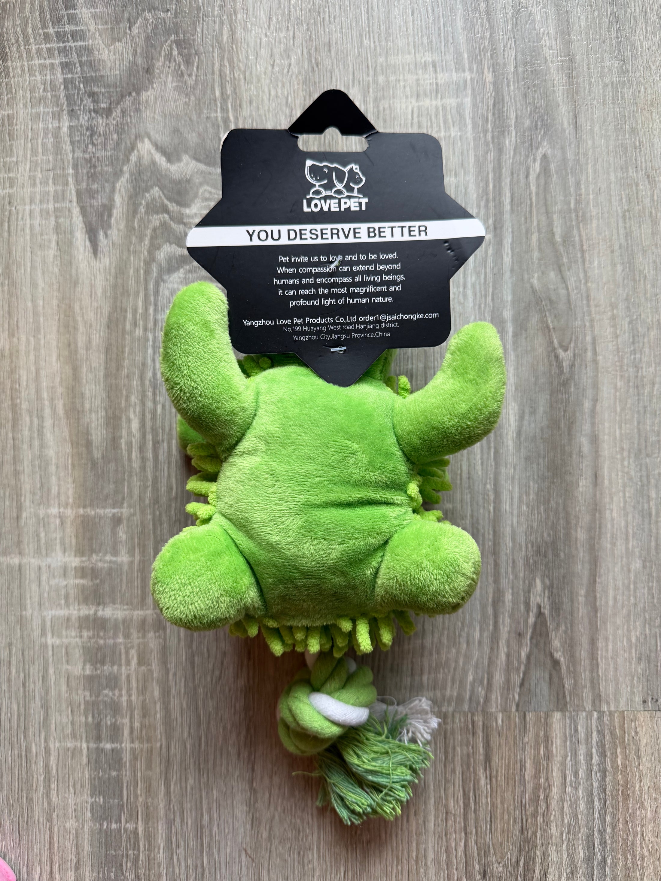 Cagnolino Jungle – Peluche Sonoro con Corda per Cani