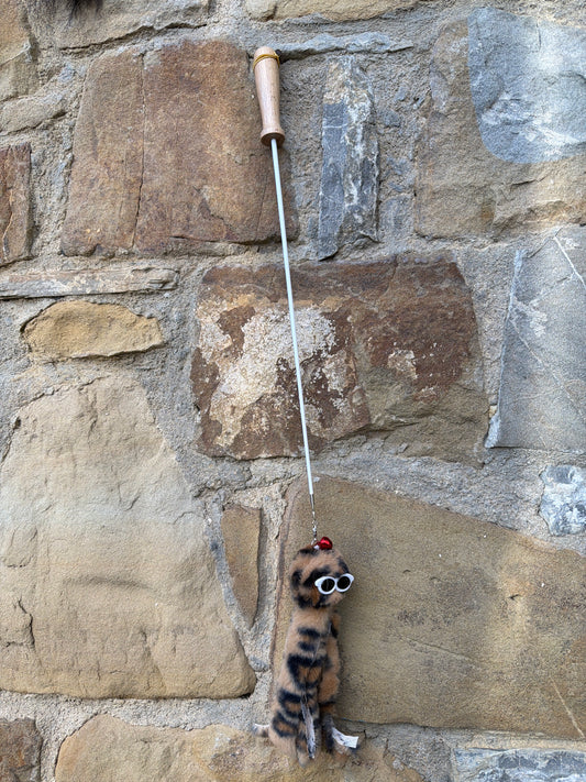 Bacchetta Gioco Leopard Fashion per Gatti con Occhiali Allungabile