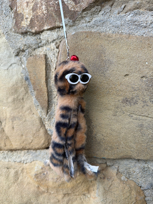 Bacchetta Gioco Leopard Fashion per Gatti con Occhiali Allungabile