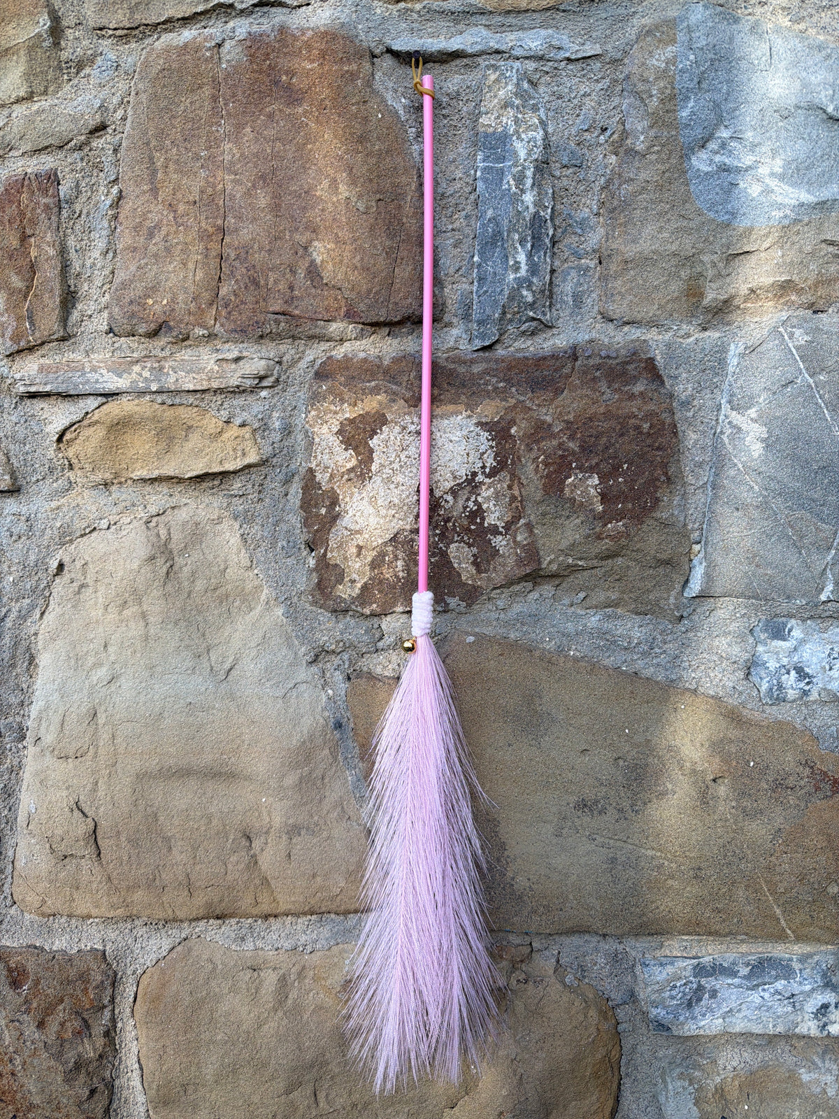 Bacchetta Pink Soft Feather per Gatti con Campanellino 70 cm