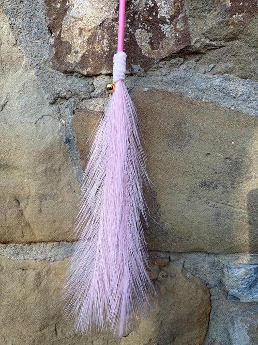Bacchetta Pink Soft Feather per Gatti con Campanellino 70 cm