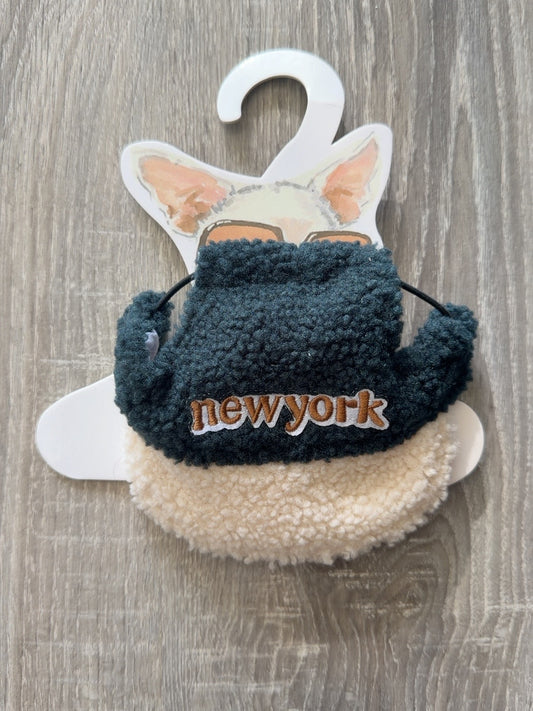 Cappellino New York Verde Petrolio e Crema fronte