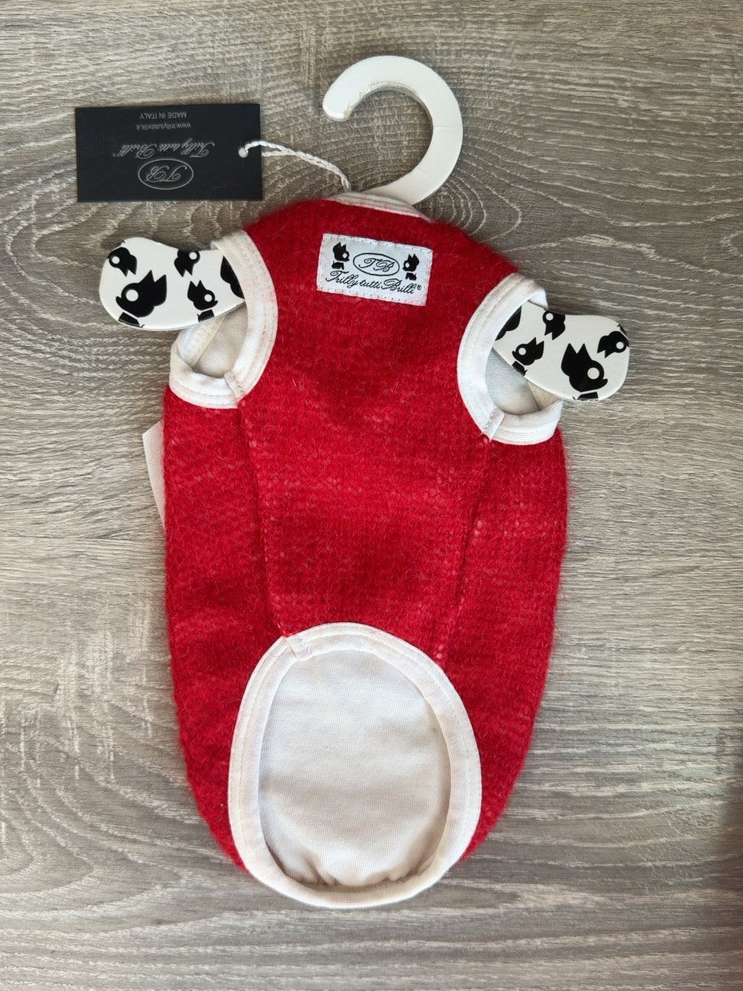 Maglioncino rosso retro