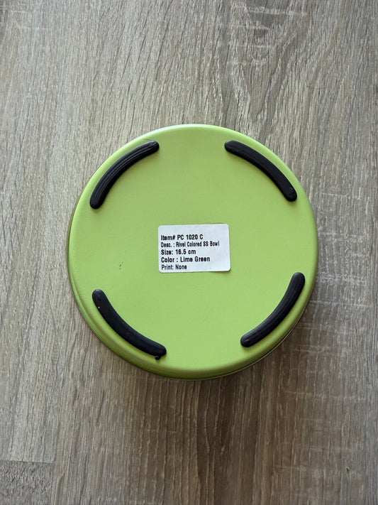 Ciotola Acciaio con base verde - base