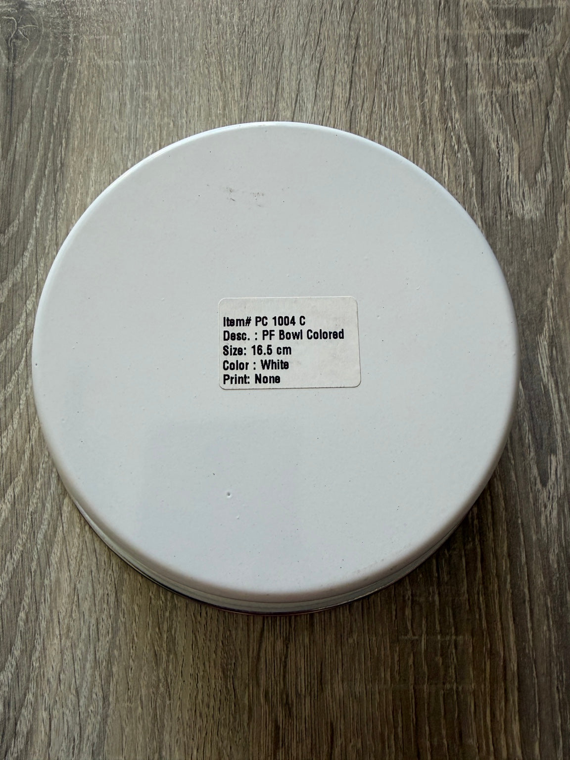 Ciotola Acciaio con base bianca – modello 1 - base