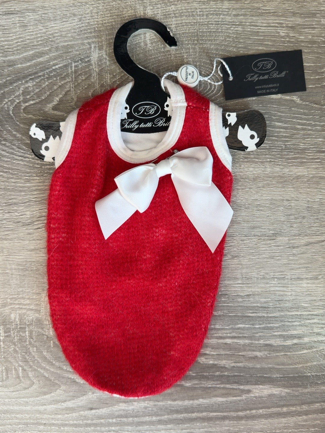 Maglioncino rosso fronte
