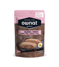 Carica l&#39;immagine nel visualizzatore di Gallery, Ownat Wetline Kitten Salmone &amp; Tacchino 85 g – Umido Naturale Grain Free
