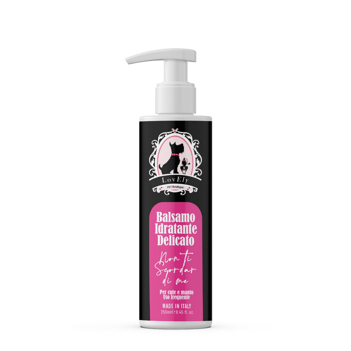Balsamo PROFESSIONALE “Non Ti Scordar di Me” LovEly – Idratante Delicato per Cani e Gatti | Districante Uso Frequente | Made in Italy 250ml