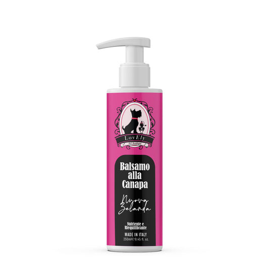 Balsamo PROFESSIONALE "Nuova Zelanda", alla Canapa LovEly – Districante, Nutriente e Riequilibrante per Cani e Gatti | Made in Italy 250ml