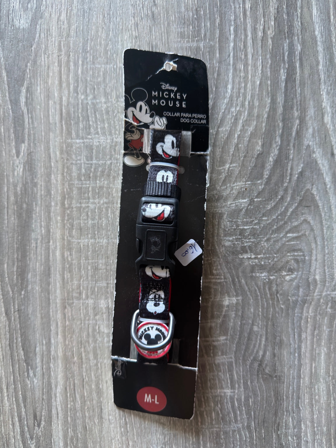 Collare Disney Mickey Mouse Nero – Taglia M-L