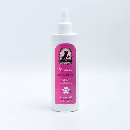 KISOU – Pelo e Zampe Puliti | Spray Igienizzante Naturale per Cani