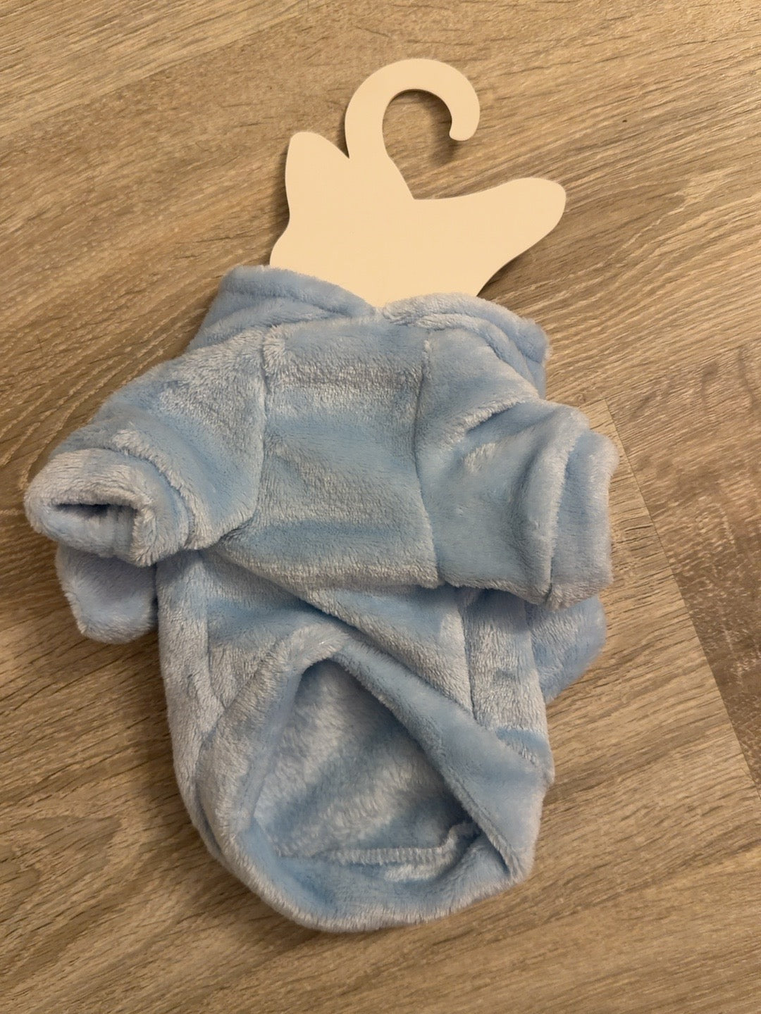 Felpa elefantino azzurra da cane XS 25 cm, foto interna