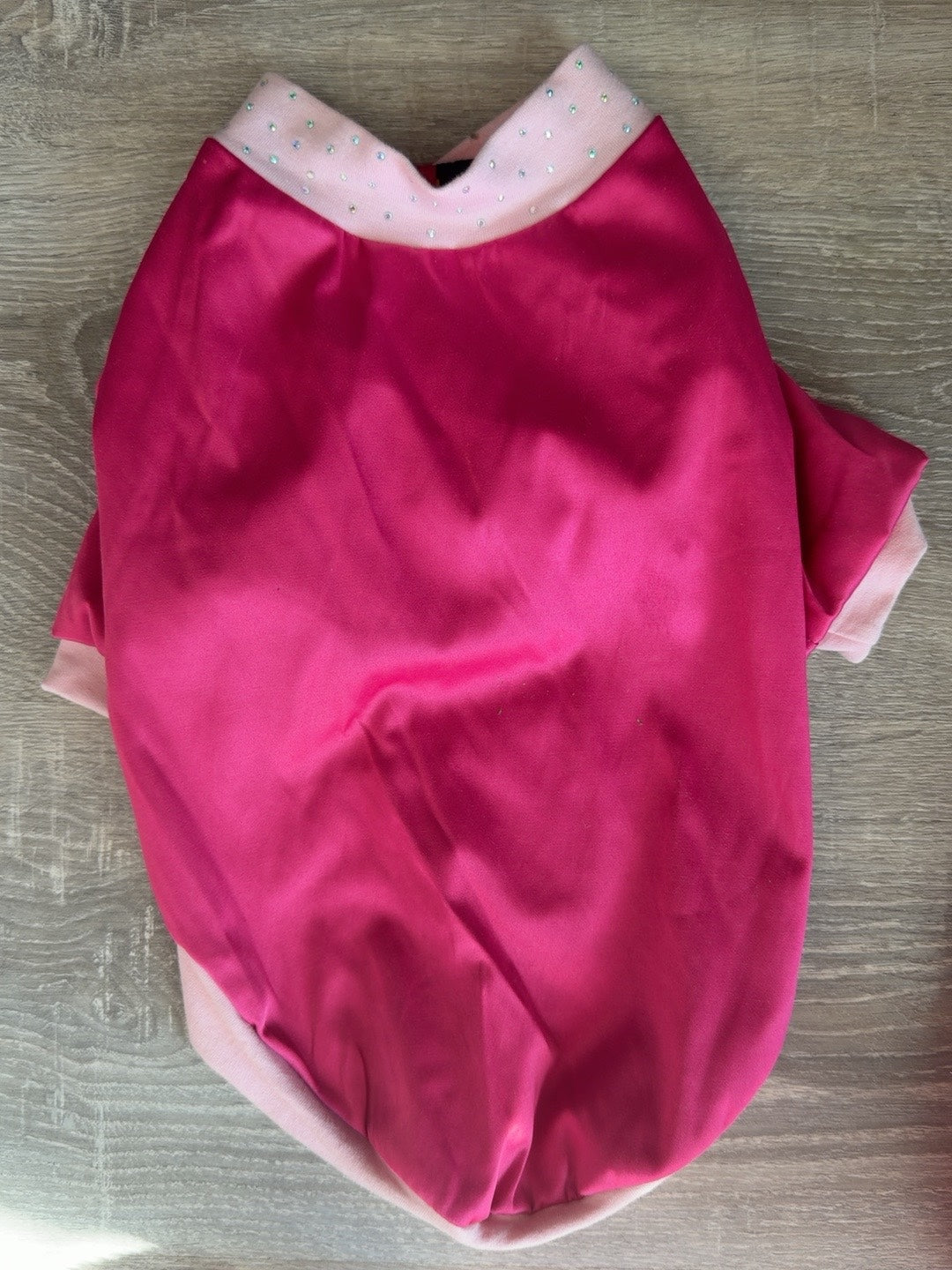 Ross & Co felpa double face rosa L 30 cm lato raso