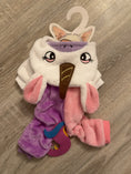 Carica l'immagine nel visualizzatore della galleria, Tutina Unicorno Bianco Rosa e Viola XS 25 cm - vista esterna
