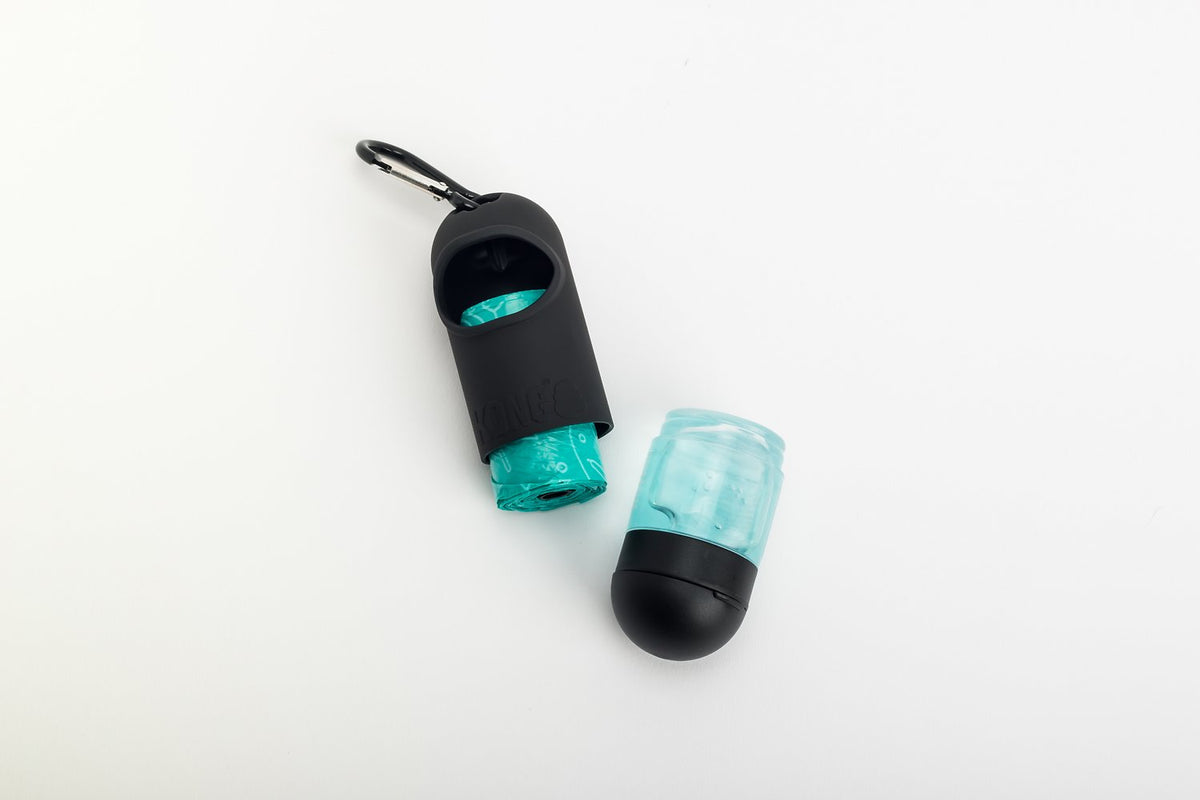 Kong HandiPod MINI Distributore di bustine per escrementi e porta gel disinfettante