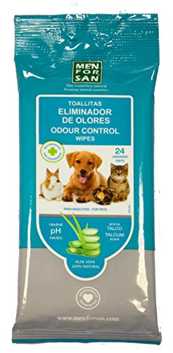 Salviette per eliminare odori per Cani, Gatti, roditori e furetti, ipoallergeniche