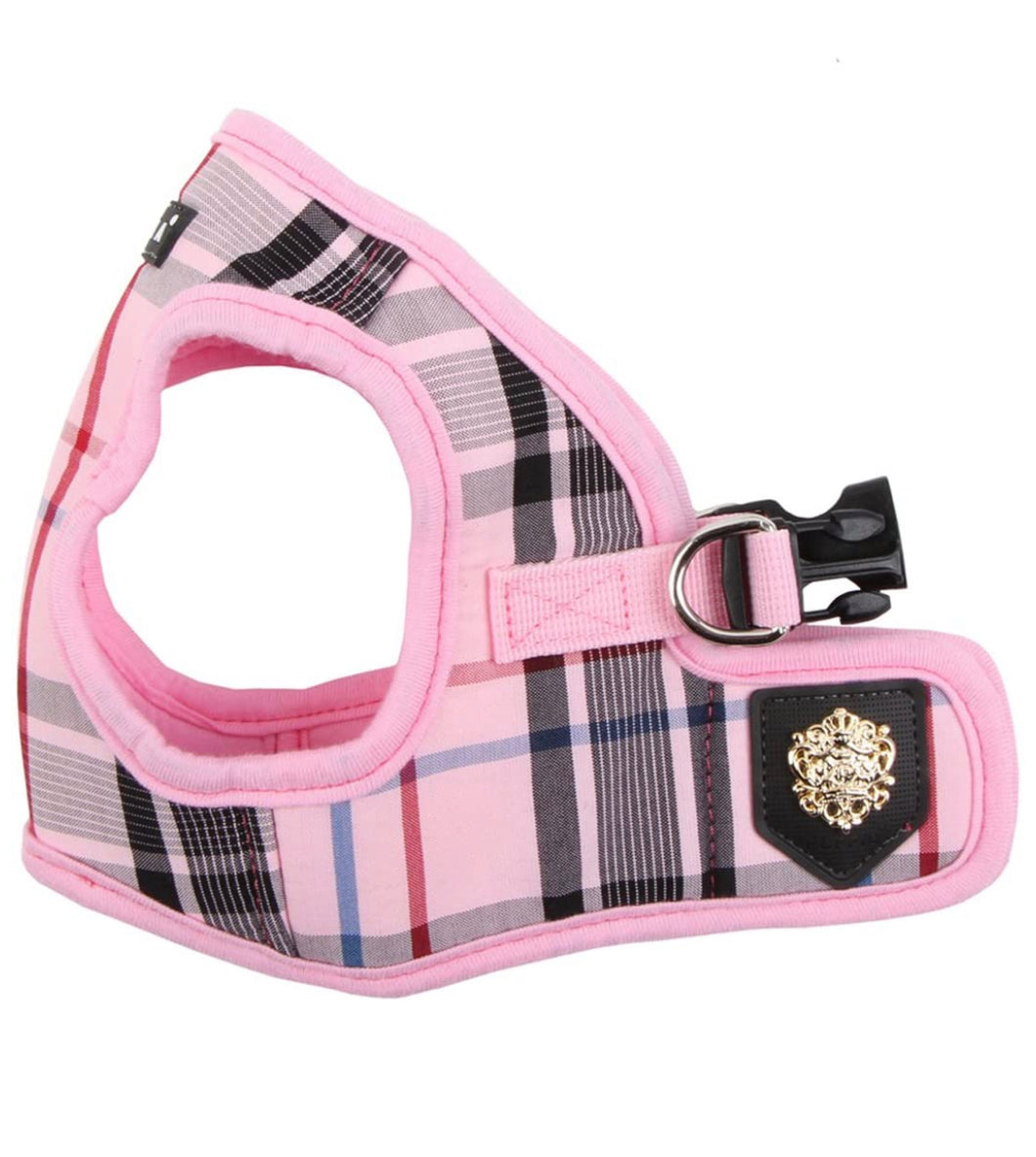 Elegantissima PETTORINA con classico motivo a scacchi ed emblema dorato